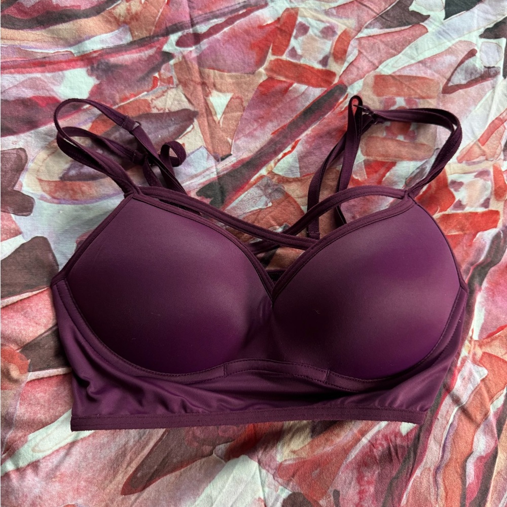 Victoria’s Secret PINK Women's Purple Strappy Bra | size x-small
